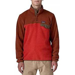 Patagonia Men's Lightweight Synchilla Snap Fleece Pullover (Amanita Red) $69.97 & More + Free Shipping