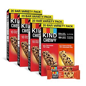 Select Accounts: 4-Pack 20-Count KIND Granola Chewy Bars (Variety Pack) $17.85 w/ Subscribe & Save