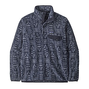 Patagonia Men's Lightweight Synchilla Snap-T Fleece Pullover (Flow/Sunken Blue) $68.85 & More + Free Shipping