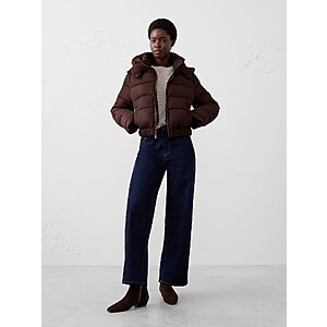 Banana Republic Factory Women's Short Hooded Puffer Jacket (2 Colors) $37.48 & More + Free Shipping $50+