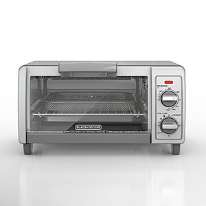 Black+Decker 4-Slice Toaster Oven (Silver) $27.99 & More + Free Store Pickup at Target or FS on $35+