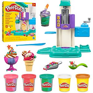 Play-Doh Rainbow Swirl Ice Cream Playset w/ 7 Accessories & 5 Cans $12.23 + Free Shipping