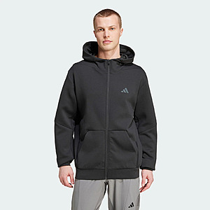 adidas Men's Designed for Training Full-Zip Track Jacket (Black) $26.40 + Free S&H
