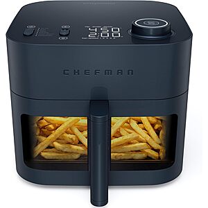 8-Quart Chefman Crispinator 6-in-1 Air Fryer w/ Viewing Window & 450°F Max Temp