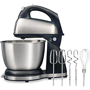 [Prime] Hamilton Beach Classic 4-Quart Stand & Hand Mixer w/ 6 Speeds, QuickBurst & Bowl Rest $41.75 + Free Shipping
