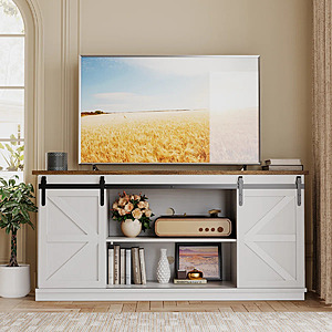 58" Laurel Foundry Modern Farmhouse Hartin TV Stand (Carol Oak/White, TVs up to 65") $159.99 + Free Shipping