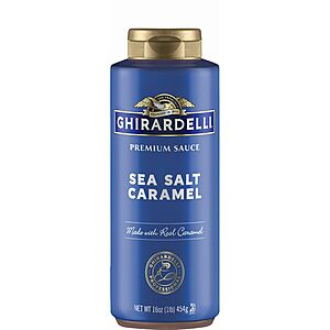 16-Ounce Ghirardelli Sea Salt Caramel Sauce Squeeze Bottle 2 for $8.98 w/ S&S + Free Shipping w/ Prime or on $35+