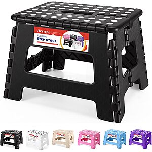 ACSTEP 9" Folding Step Stool w/ Handle $9.98 + Free Shipping w/ Prime or on $35+