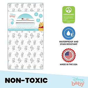 Delta Children Disney Winnie the Pooh Dual-Sided Crib Toddler Mattress $28.00 + Free Shipping w/ Walmart+ or on $35+