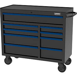 HART 42" 9-Drawer Heavy-Duty Rolling Tool Cabinet w/ Lock $199.60 + Shipping is $49.97