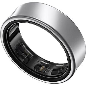 Samsung Galaxy Ring Fitness & Sleep Tracker (Size 5, Titanium Silver)