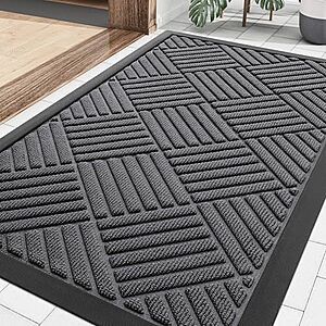 29.5" x 17" Smiry Natural Rubber Front Door Mat (Grey) $8.05 + Free Shipping w/ Prime or on $35+