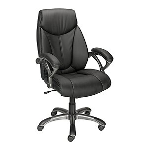 Staples Workplace2.0 Ramsey Ergonomic Bonded Leather Swivel Manager Chair (Black, ST62216) $139.99 + Free Shipping