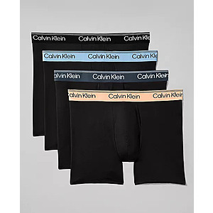 4-Pk Calvin Klein Men's Microfiber Stretch Boxer Briefs Underwear (Various)