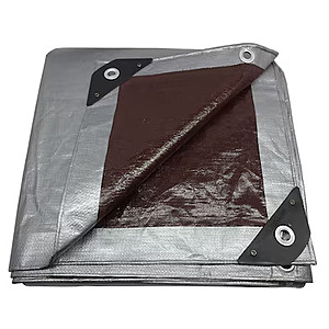 Project Source Waterproof Tarp: 8' x 10' 10-Mil (Silver & Brown): 3 for $21 or 1 for