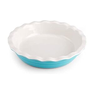 [Prime] 10" Farberware Bakers Advantage Stoneware Pie Dish (Teal) $10.99 + Free Shipping