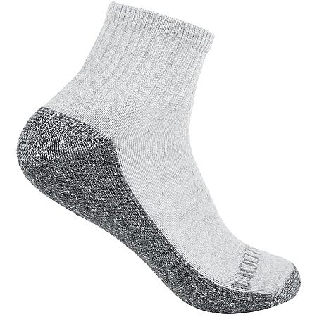 10-Pack Fruit of the Loom Boys' Dual Defense Ankle Socks (Grey, Medium or Large) $4.95