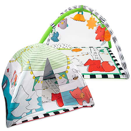 Sassy Gone Campin’ Woodland Sensory Activity Baby Play Gym with Canopy & Milestone Tracking  $21 + Free S&H w/ Walmart+ or on $35+