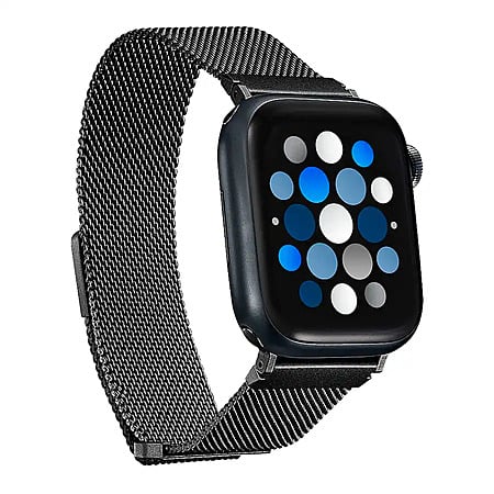 Insignia Apple Watch Stainless-Steel Mesh Band (Midnight Aluminum): 38-41mm (All Series) or 44-46mm Series 10 & Ultra 49mm (All Series) $12.99 + Free Shipping
