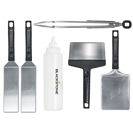 Blackstone Deluxe 6-Piece Stainless Steel Griddle Spatula Set w/ Tongs & Squeeze Bottle $24.44 + Free Shipping w/ Walmart+ or on $35+