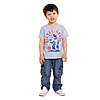toddler graphic patriotic americana crewneck tee w short sleeves- mickey mouse, minnie, monster jam w marvel, toy story $1.99