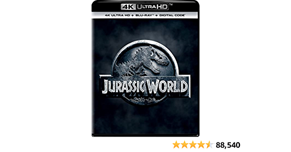 Jurassic World (4K Ultra HD + Blu-ray + Digital) 9.99 - $9.99