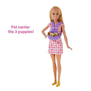 Barbie Doll & Newborn Pets Playset with Pregnant Mom Dog + more $15.12