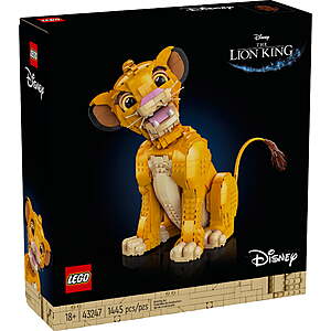 LEGO Disney Young Simba the Lion King 43247 + $26 WM Cash $90.99