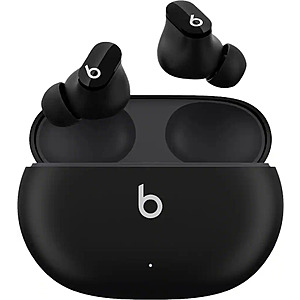 Beats Studio Buds Totally Wireless Noise Cancelling Earphones - Black (Renewed) $59.99