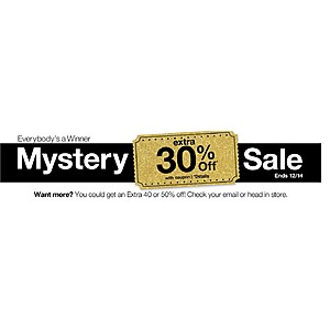 JC Penney Mystery Sale 12/11-14