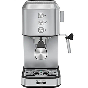 bella PRO - Slim Espresso Machine with 20 Bars of Pressure - Stainless Steel $69.99