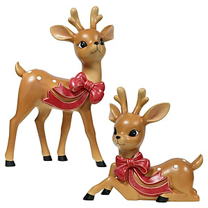 Vintage Deer Christmas Decor