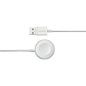 Insignia&trade; - Apple Watch Magnetic Charging Cable to USB Type-A Cable (4ft) - White $8.99
