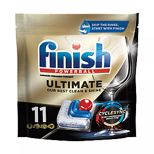 Finish Ultimate Dishwasher Detergent Tabs with CycleSync Technology 11 ct $2.99 AC