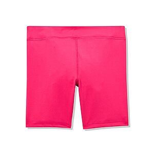 Under Armour Girls Motion Bike Shorts, (681) Shaded Fuchsia LARGE $5.97 w coupon