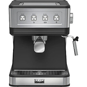 bella PRO - Barista Elite Espresso Station with 20 Bars of High Pressure - Black $49.99