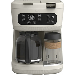 bella PRO - MultiBrew 12-Cup Drip & Single-Serve Coffee Maker - Oatmilk $59.99