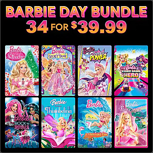 Barbie 34 Movie Bundle (SD, HD) $39.99