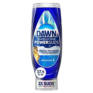 Dawn Platinum Plus PowerSuds Ez Squeeze Dish Soap - Fresh Rain - 17.4 fl oz $2.99 w coupon at Target