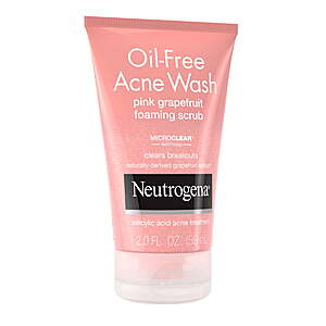 2-Oz Neutrogena Oil-Free Pink Grapefruit Acne Wash + $3.50 Walmart Cash $3.50 