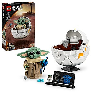 LEGO Star Wars The Mandalorian: Grogu with Hover Pram Buildable Toy Figure 75403 $55.99