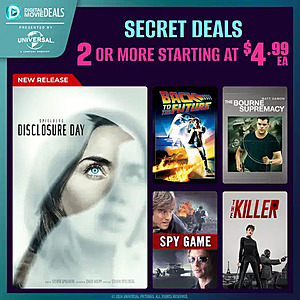 Fanflix: Universal Studios Digital Titles $4.5+ wyb 2+ with code