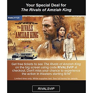 Fandango: Free Movie Tix to The Rivals of Amziah King