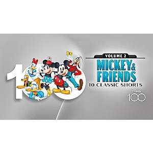 Mickey & Friends 10 Classic Shorts - Volume 1 or 2 $4.99