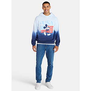 Disney Men's Mickey Mouse America 250 Spirit of 76 USA Graphic Hoodie $7.88