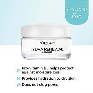 $4 WM CASH + L'Oreal Paris Hydra-Renewal Continuous Facial Moisturizer 1.7 oz $6.42
