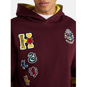 Harry Potter Men's & Big Men's Crest Houses Graphic Hoodie $12.73