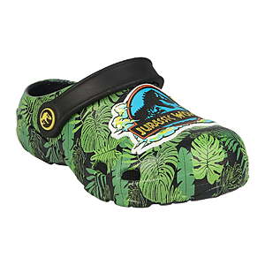 Jurassic World Toddler Boys Casual Black Clogs with Back Strap $6.97