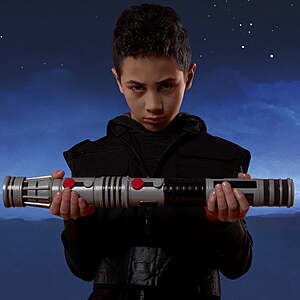 Star Wars Darth Maul Electronic Double-Bladed Lightsaber, Star Wars Toys $20
