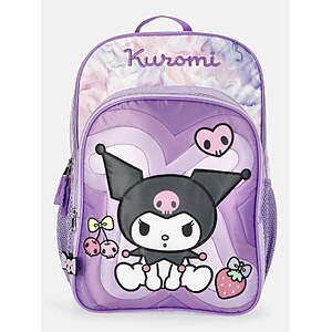 17" Sanrio Hello Kitty and Friends Girls Quilted Backpack (Kuromi) $8.10 & More